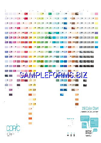 358 Color Chart pdf free